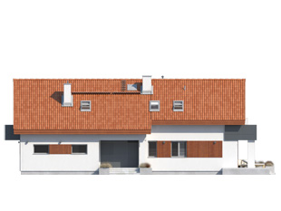 Elewacja 4 projektu domu Karmin