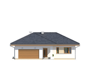 Elewacja 2 projektu domu Kiwi