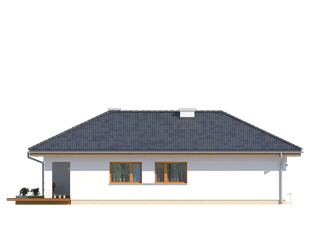 Elewacja 1 projektu domu Kiwi