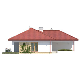 Elewacja 1 projektu domu Kiwi 2