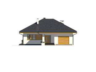 Elewacja 2 projektu domu Kiwi 6