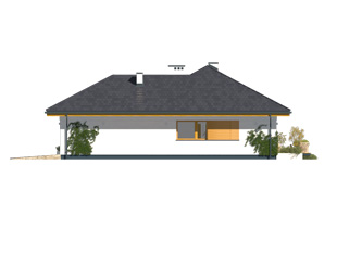 Elewacja 3 projektu domu Kiwi 6