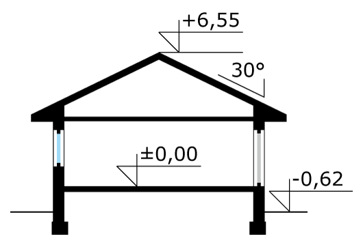 Przekrój projektu Kiwi 6 - przekrój