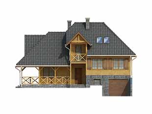 Elewacja 2 projektu domu Krakowiak dr-S