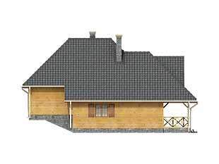 Elewacja 4 projektu domu Krakowiak dr-S