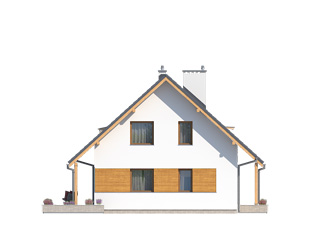Elewacja 1 projektu domu Kulczyk