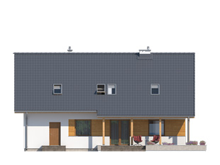 Elewacja 4 projektu domu Kulczyk