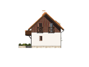 Elewacja 3 projektu domu Lisek dr-T