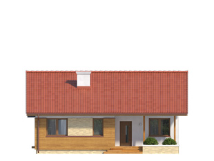 Elewacja 2 projektu domu Mak