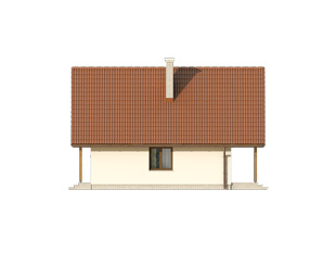 Elewacja 3 projektu domu Mikrus 2 dr-T