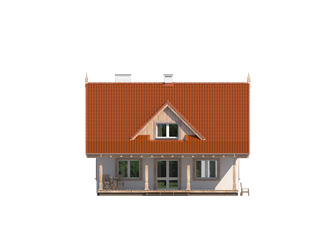 Elewacja 4 projektu domu Milutki