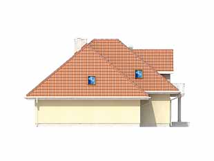 Elewacja 3 projektu domu Modrzew 3