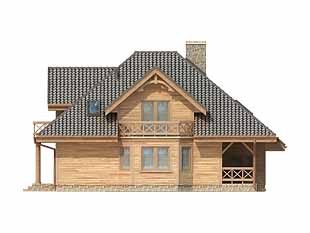 Elewacja 1 projektu domu Modrzew dr-S