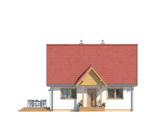 Elewacja 2 projektu domu Motylek 2