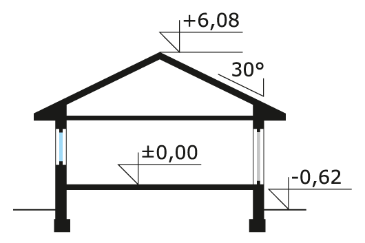 Przekrój projektu Neptun 4 - przekrój