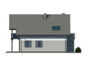 Elewacja 3 projektu domu Orion