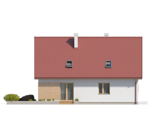 Elewacja 4 projektu domu Orzech 2