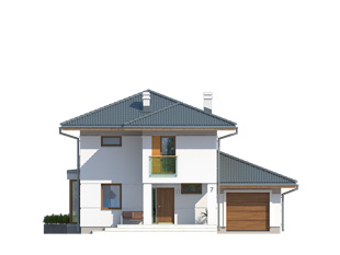 Elewacja 2 projektu domu Pinia