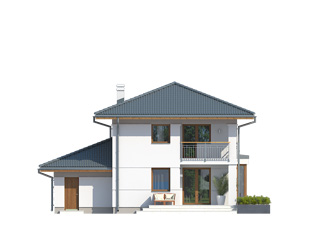 Elewacja 4 projektu domu Pinia