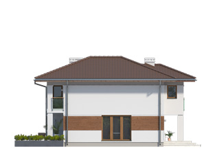 Elewacja 1 projektu domu Pinia 2