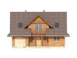 Elewacja 2 projektu domu Polka dr-S