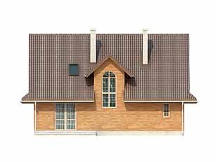 Elewacja 4 projektu domu Polka dr-S