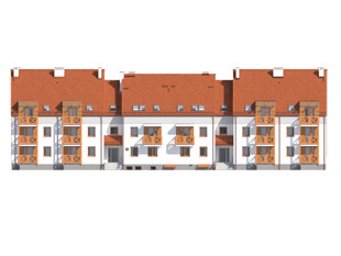 Elewacja 2 projektu domu Przytulny