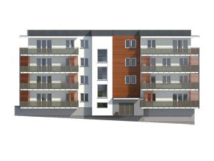 Elewacja 3 projektu domu Saturn
