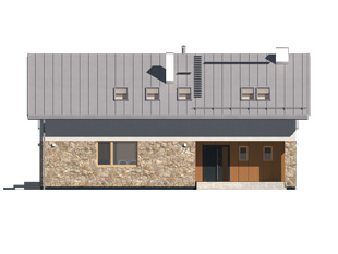 Elewacja 2 projektu domu Słoneczny 2