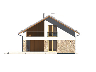 Elewacja 1 projektu domu Słoneczny 2