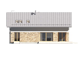 Elewacja 4 projektu domu Słoneczny 2