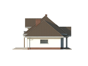 Elewacja 1 projektu domu Szafran 5