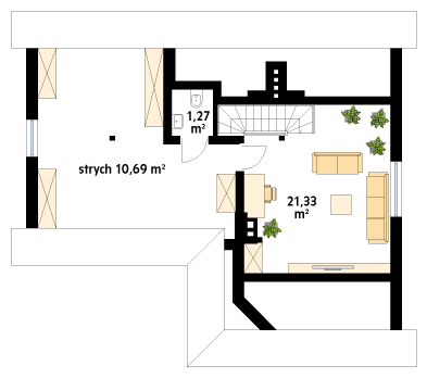 Rzut parteru projektu domu Szyper 11
