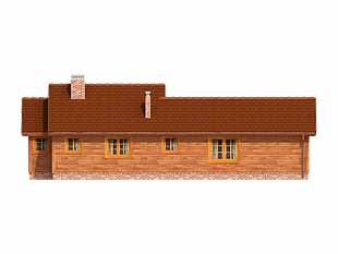 Elewacja 4 projektu domu Szyper 2 dr-S