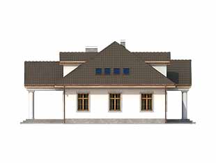 Elewacja 3 projektu domu Tercja 5