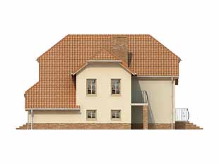 Elewacja 1 projektu domu Topola 2