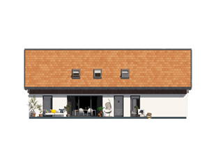 Elewacja 4 projektu domu Tytus