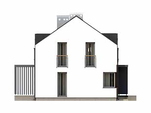 Elewacja 3 projektu domu Vigo 2